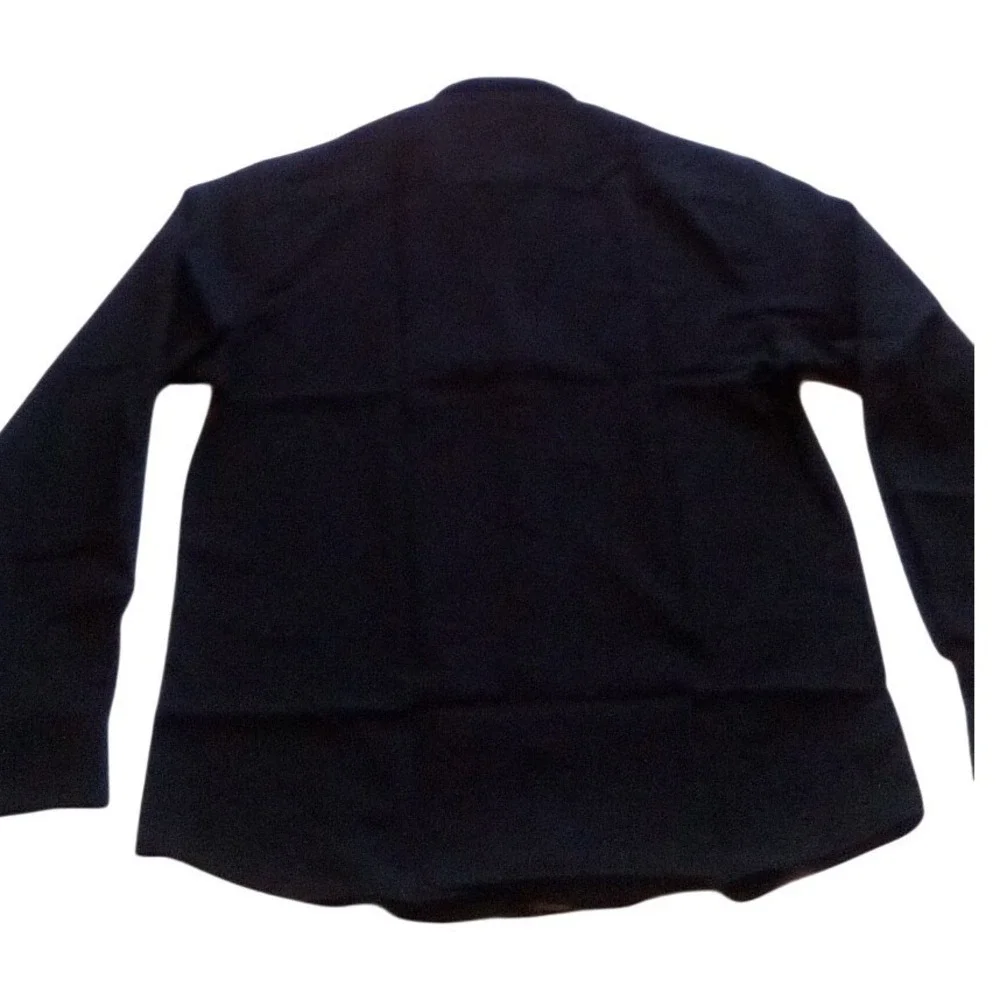 Barry Wang Men's Black Paisley Dress Shirt Long Sleeve Button Up Size M